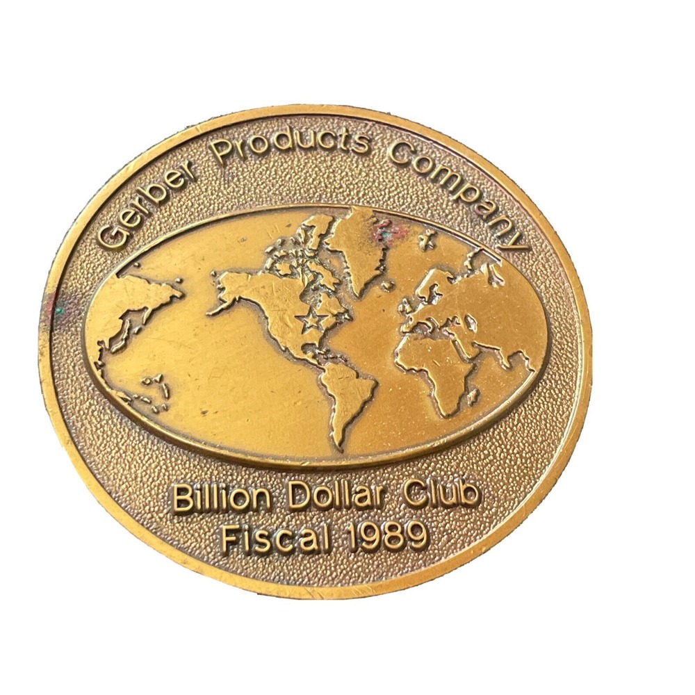 Vintage Gerber Products Company Billion Dollar Club Fiscal 1989 Challenge Coin